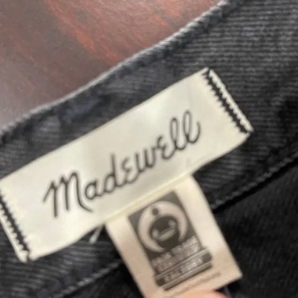 NWOT Madewell Rigid‎ Denim High-Waist Straight Mini Skirt Size 24